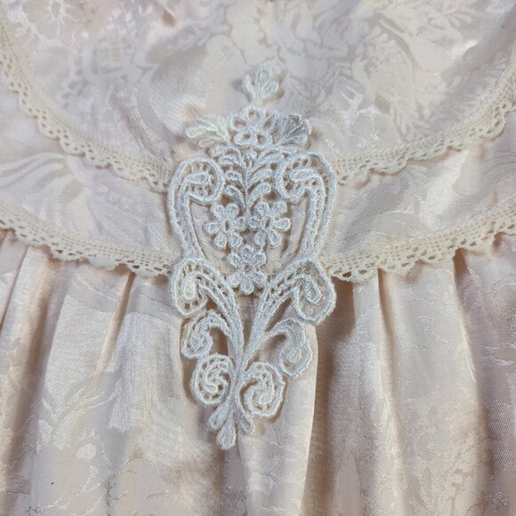 Vintage Jessica McClintock Gunne Sax Girls 24 month Lace Trim Dress Floral - Picture 3 of 11